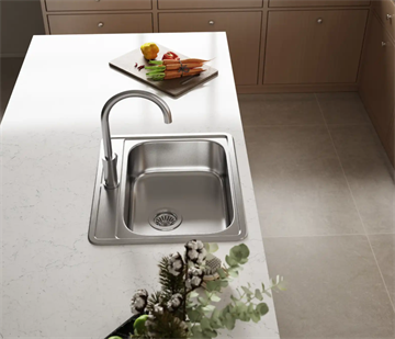 Lavabo LA 480 køkkenvask 485x340 m/hanehul, Rustfrit stål